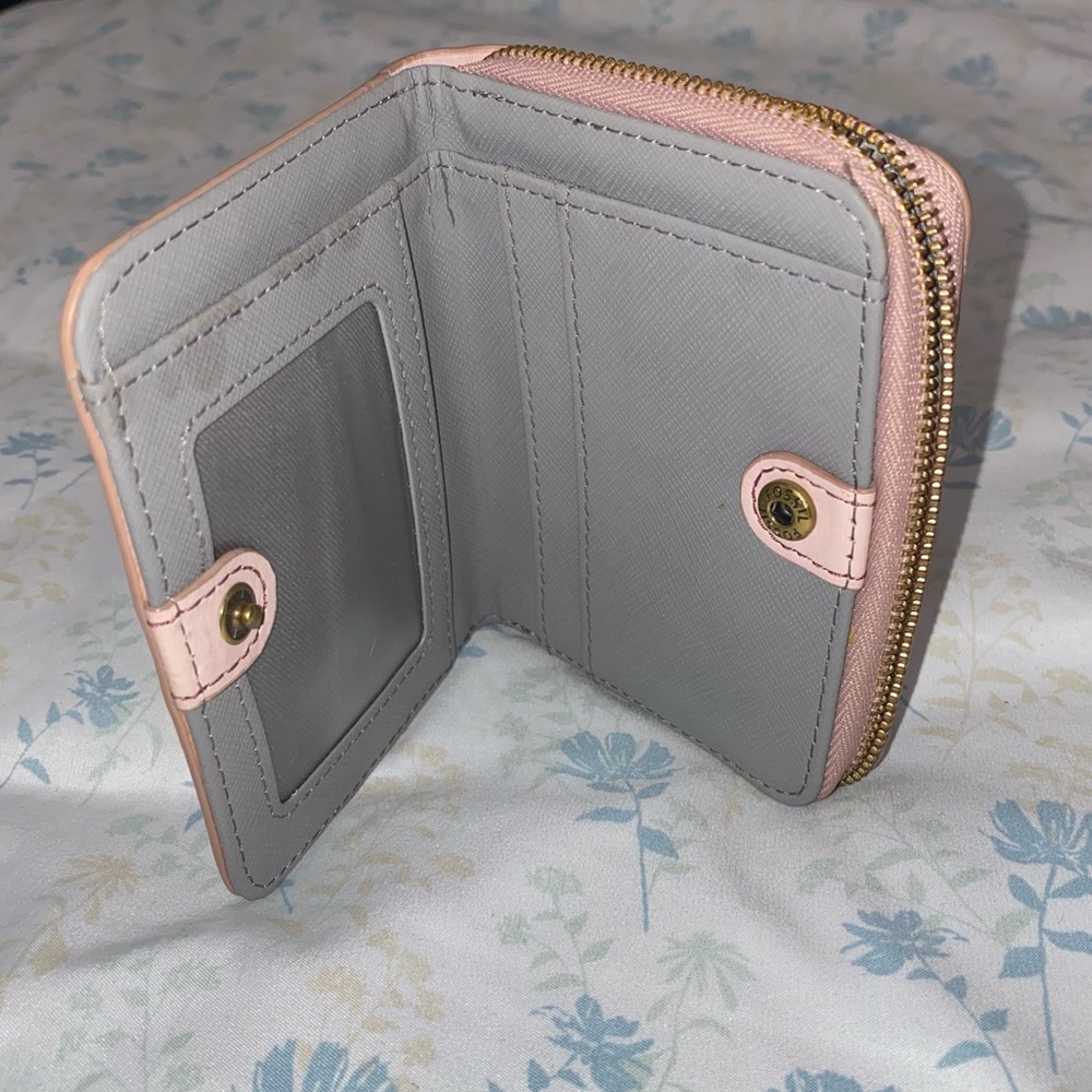 Fossil Pink Bi-Fold Wallet - image 3